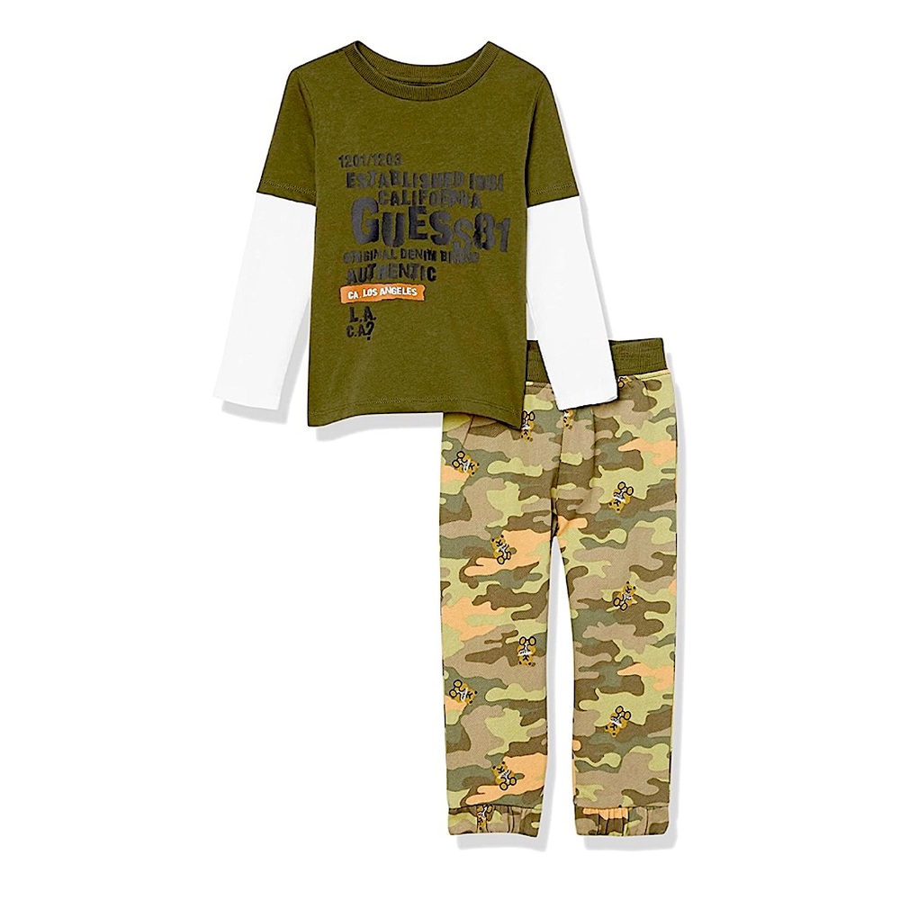 GUESS - Baby Boy’s Organic Cotton T-shirt & Jogger (2-piece Set)